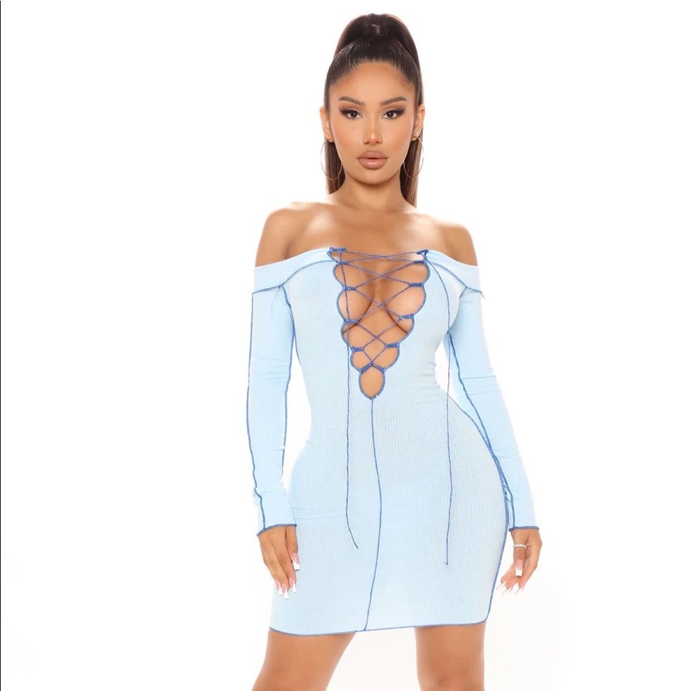 Blue dress